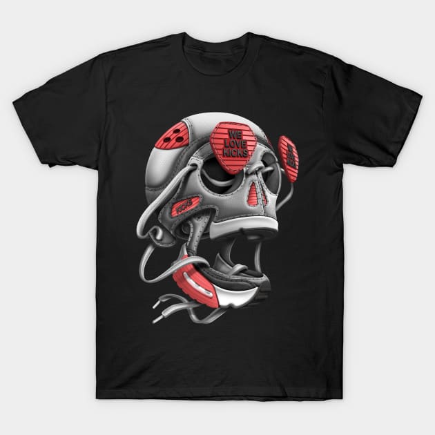 We Love Kicks T-Shirt by MarceloSchultz